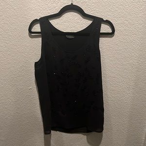 Forever 21 Black embellished tank, size M
